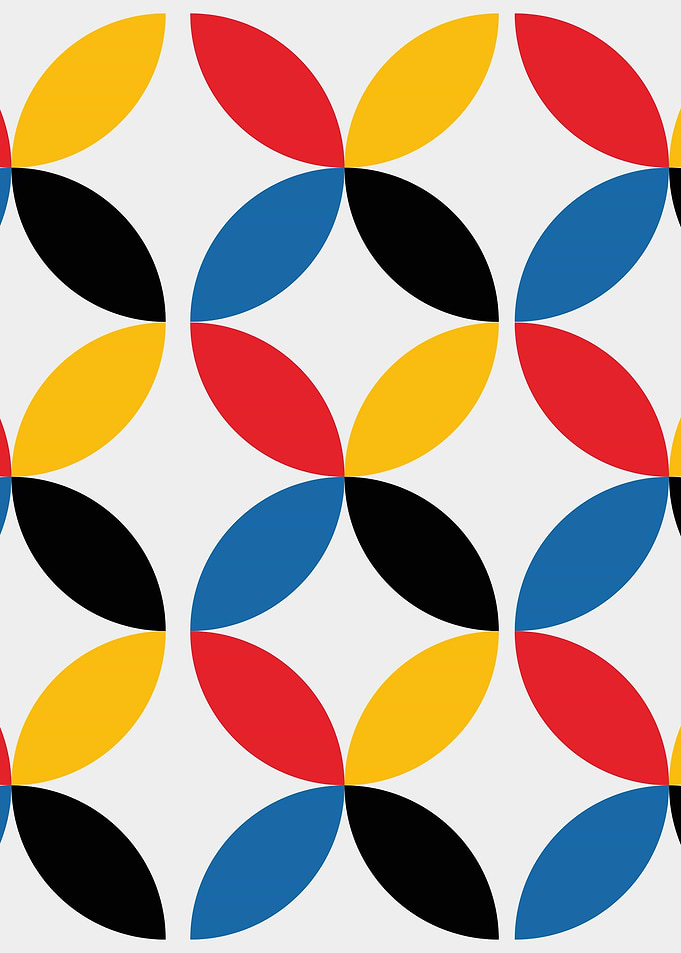 Bauhaus geometric sheet