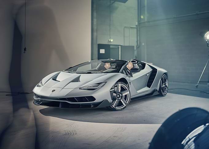 White lamborghini