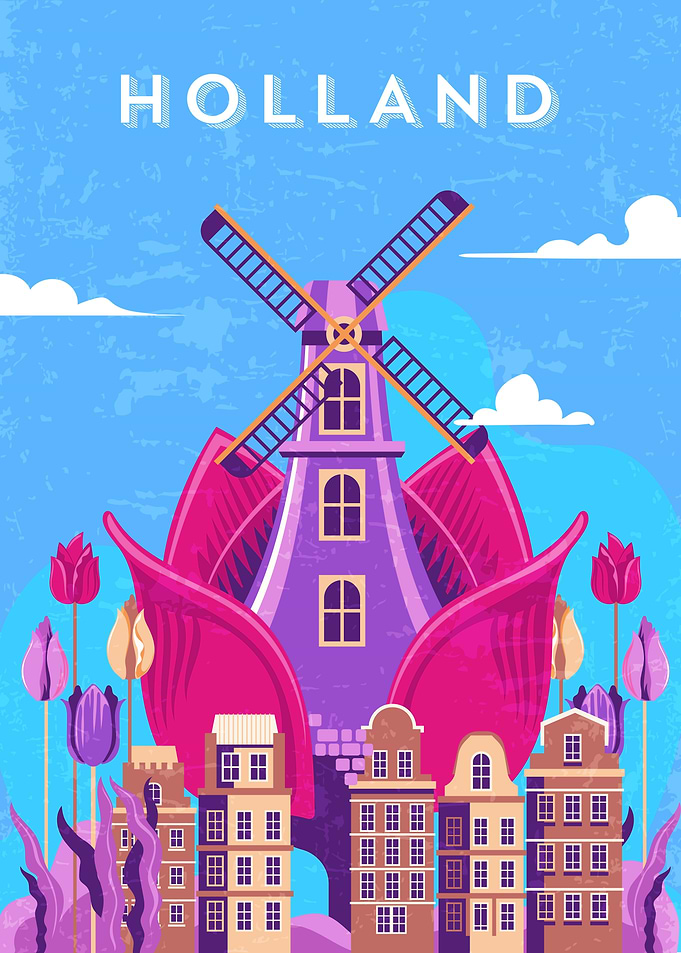 Holland and tulip