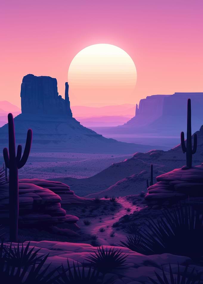 The Rising Moon at Dawn