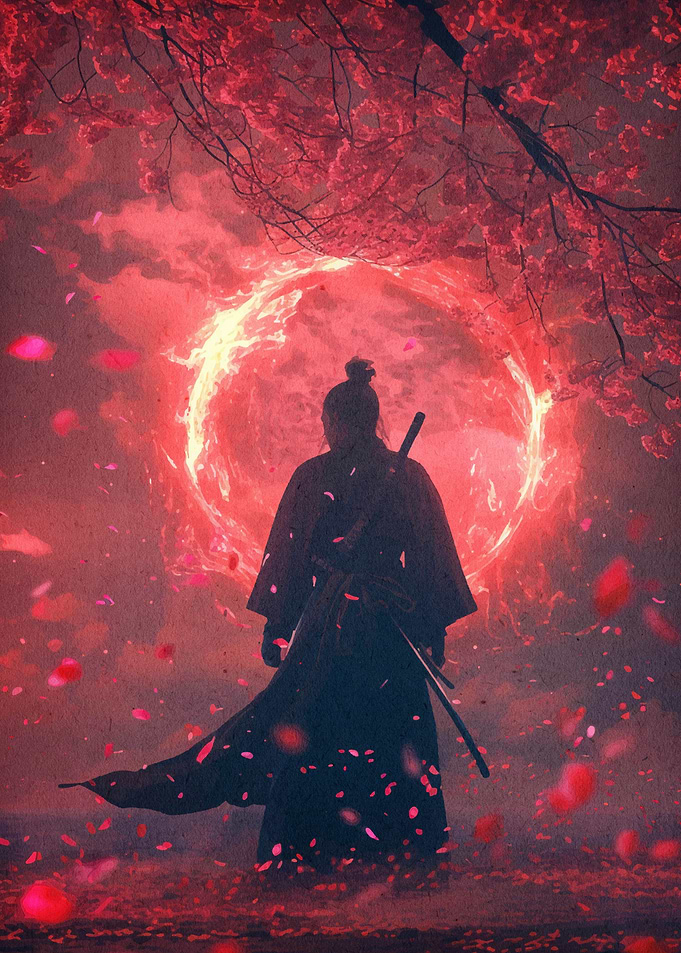 Samurai Landscape Cherry