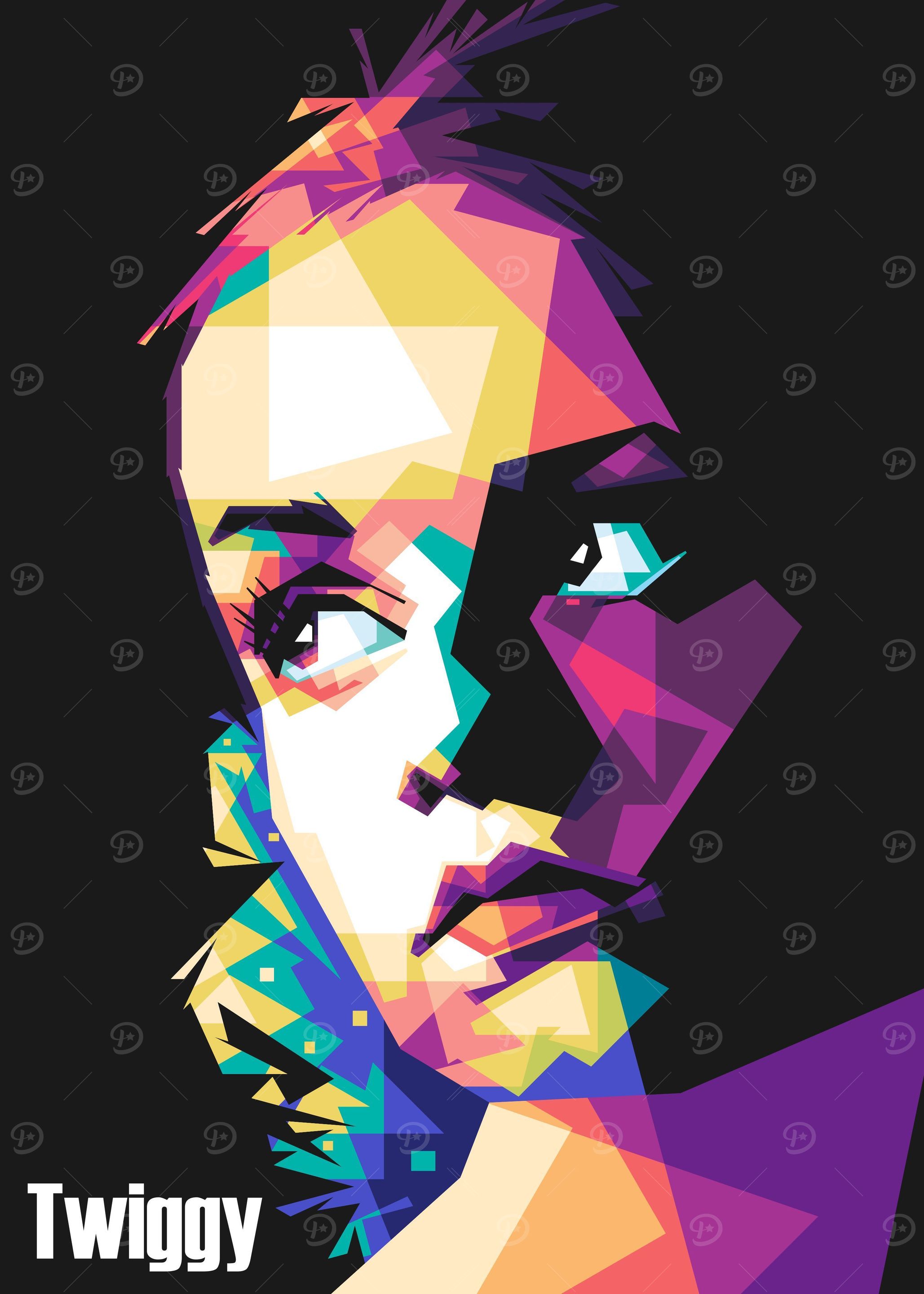 twiggy model pop art
