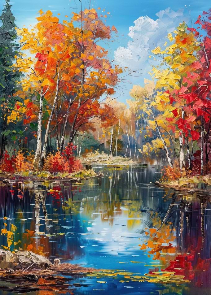 Autumn Oil Painting