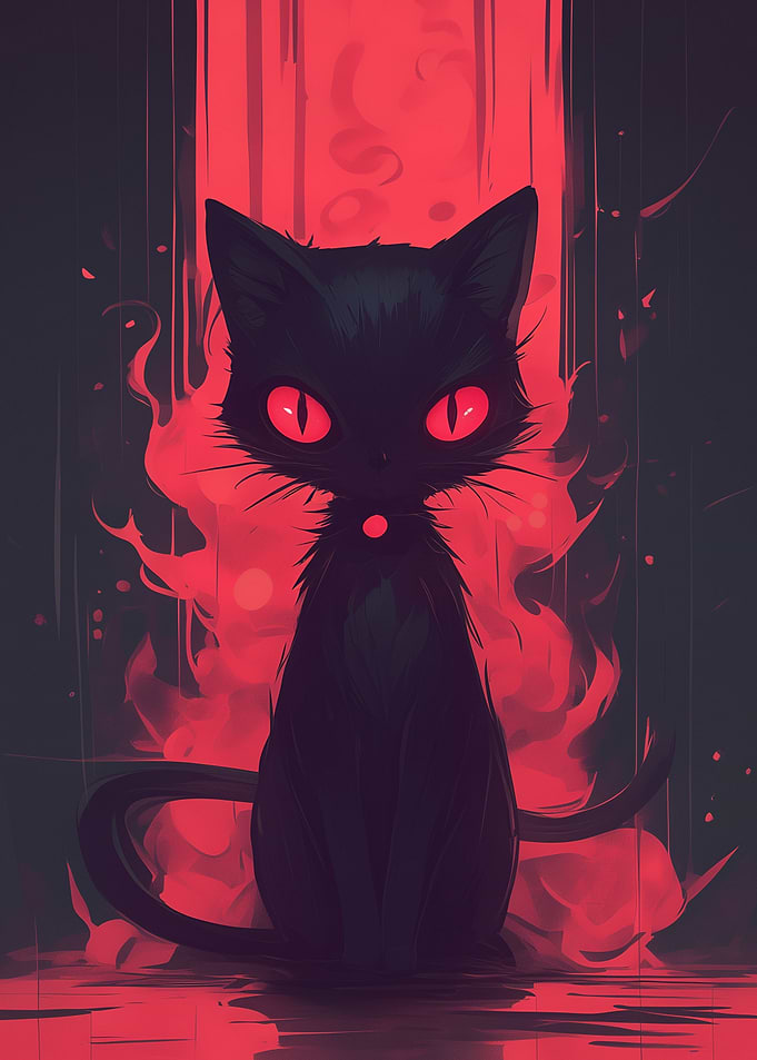 Dark Abnormal Cat