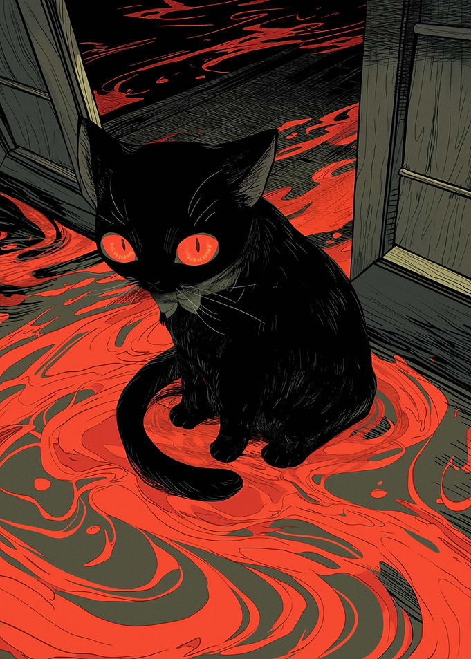 Dark Abnormal Cat
