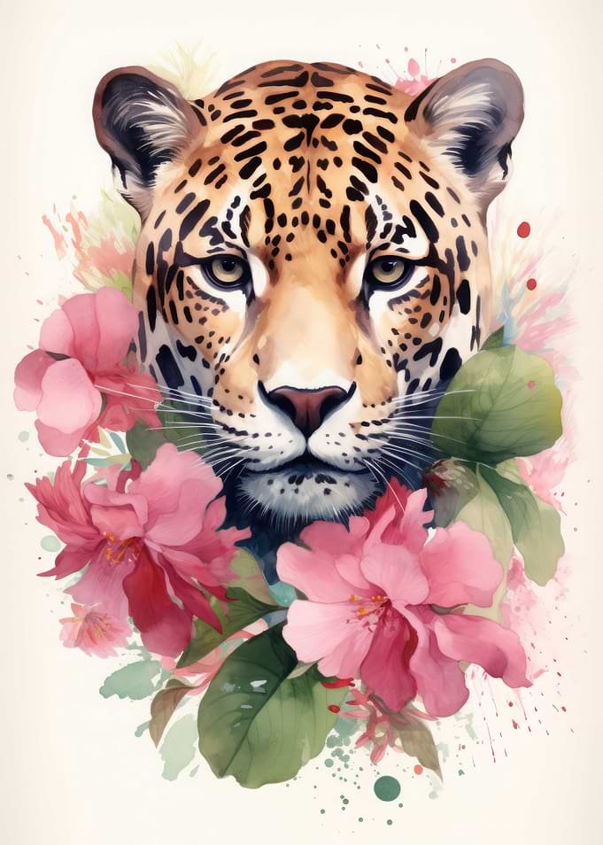 Cheetah Watercolor