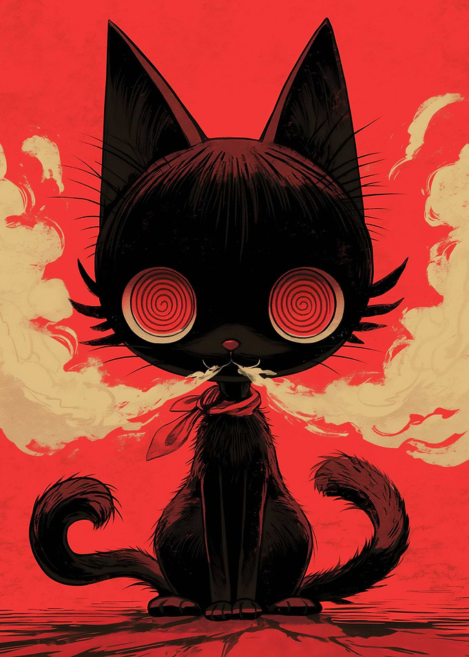 Dark Abnormal Cat