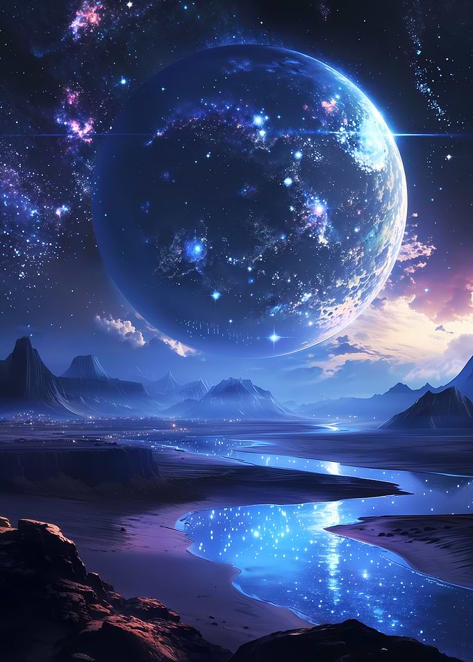 Stars Galaxy River