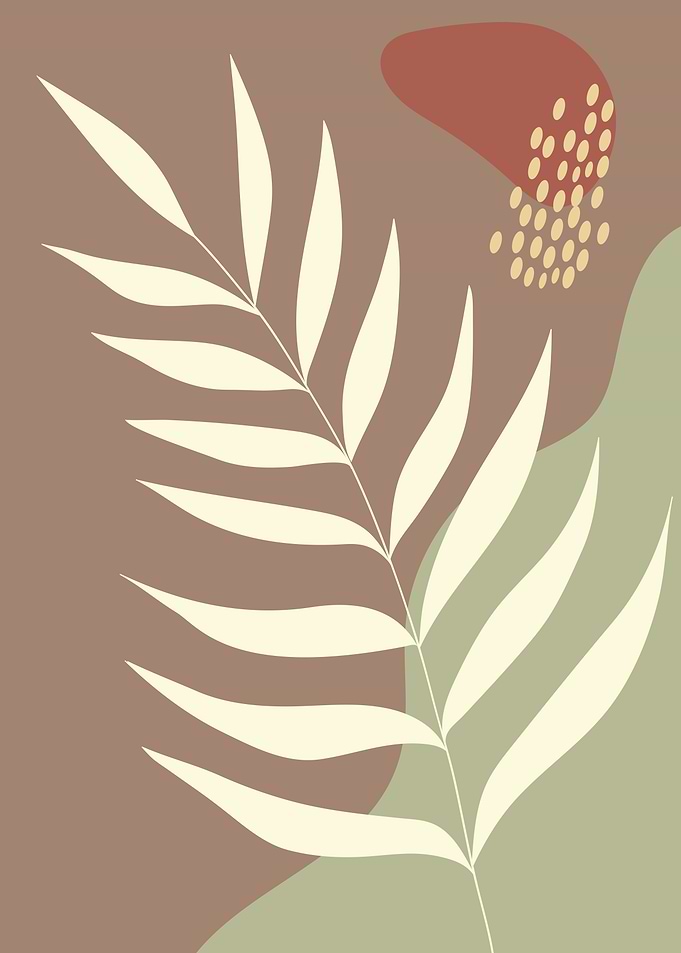 Minimalist Tropical leaves