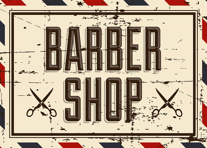 Vintage Barber Shop Sign