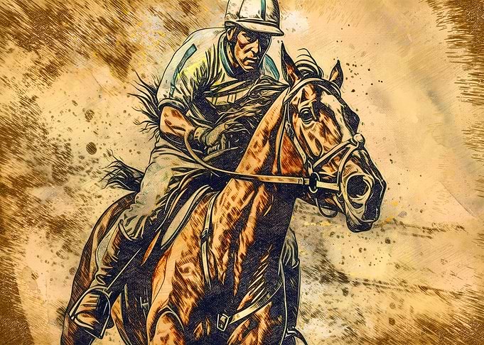 Polo Player Art