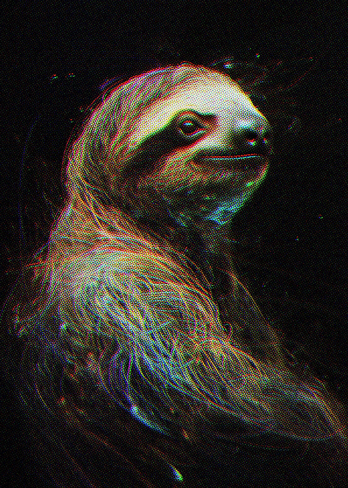 Line Art Sloth