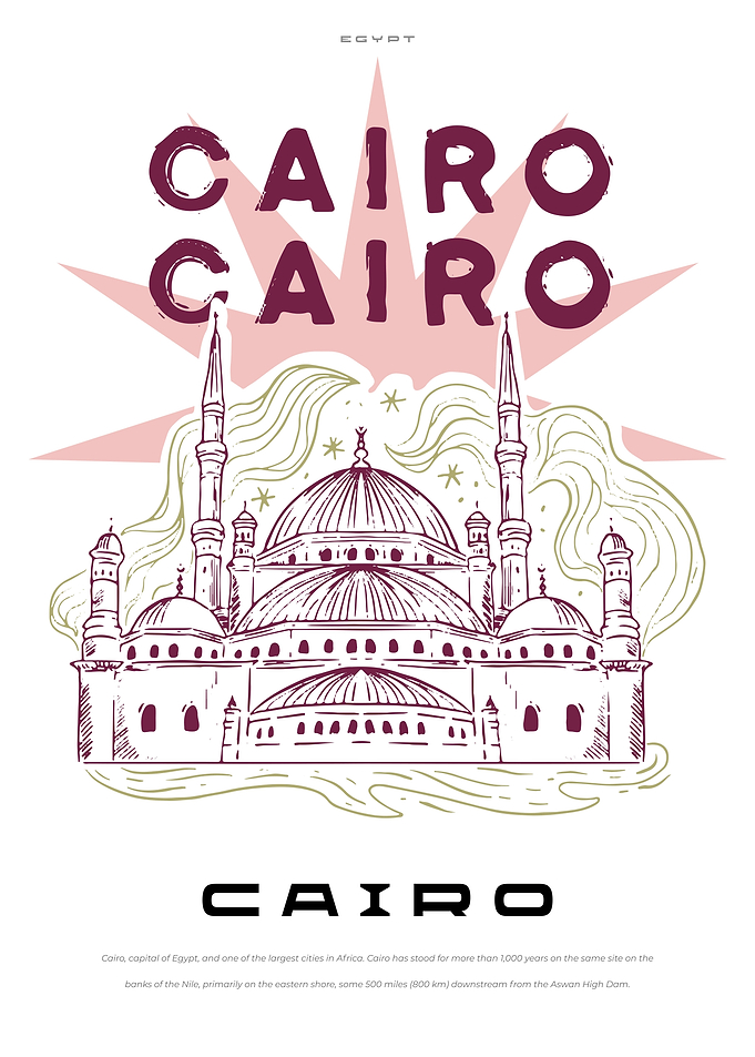 Cairo big city poster
