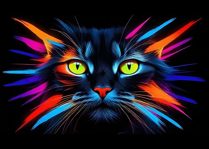 Cat Colorful