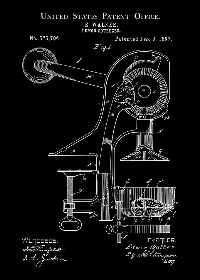 Lemon squeezer patent