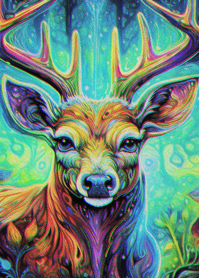 The beauty of a deer