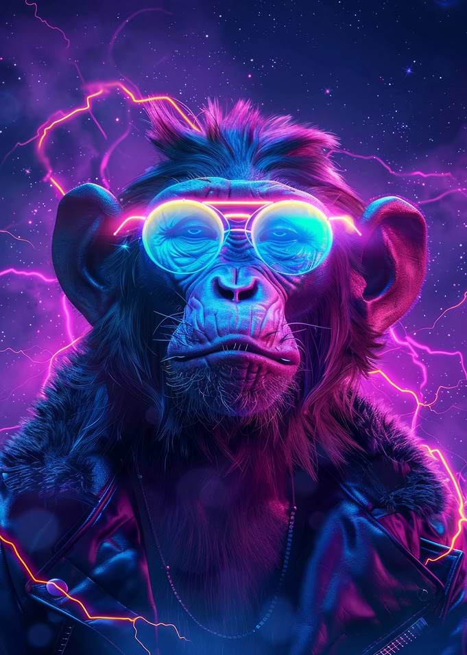 Monkey Animal Space