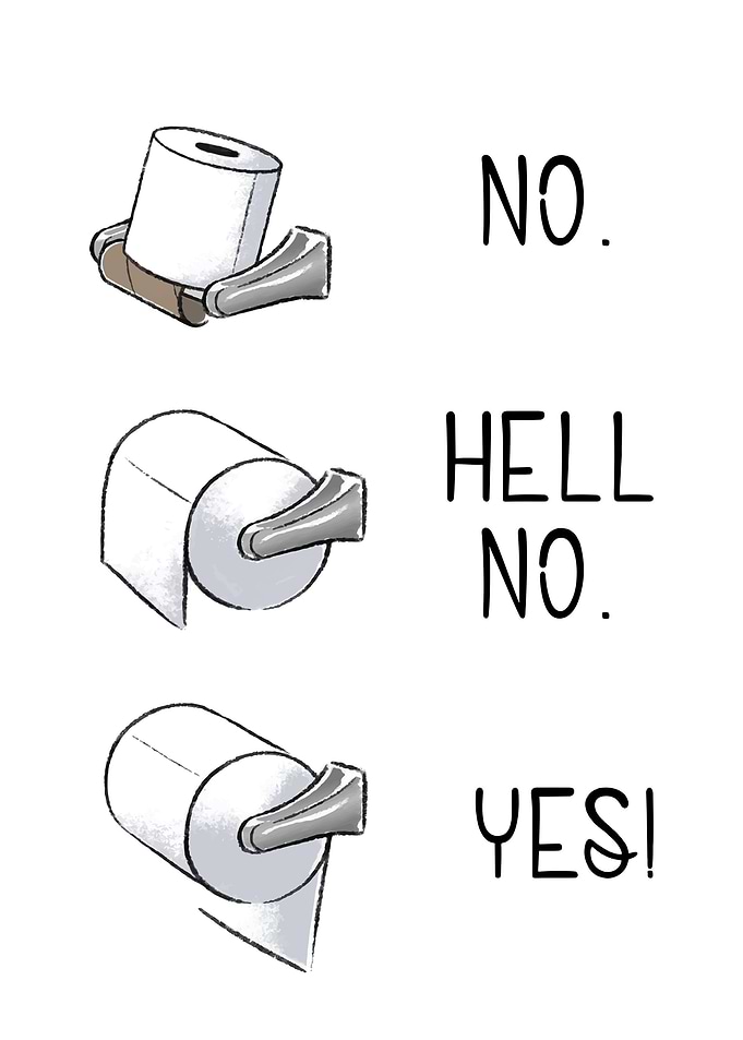 Funny Bathroom No Hell No
