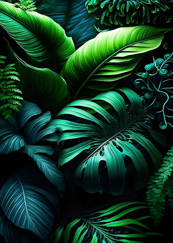 Monstera in Olive II