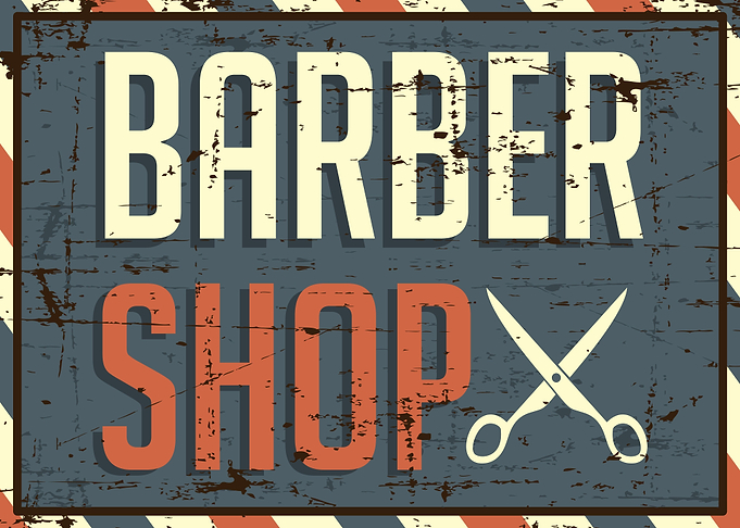 Retro Barber Shop Sign