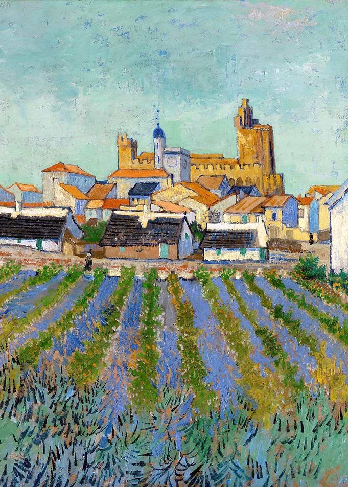 View of Saintes Maries