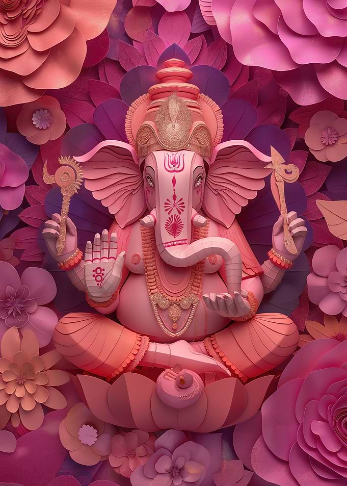 Ganesha Paper Art