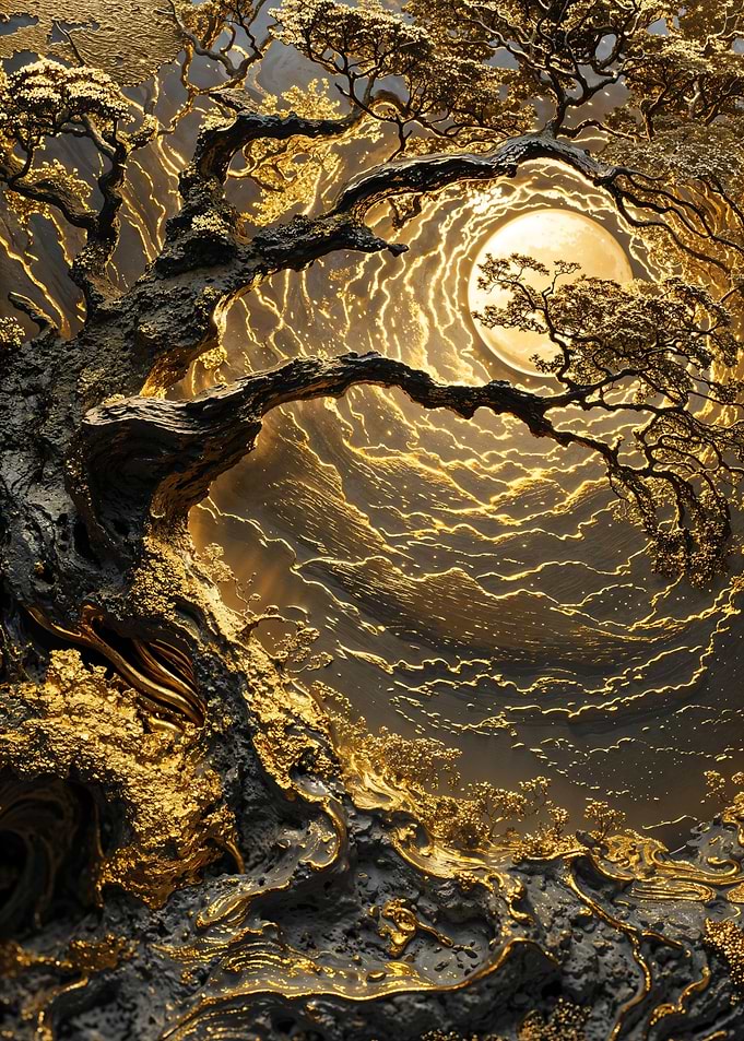 Radiant Moonlight Forest