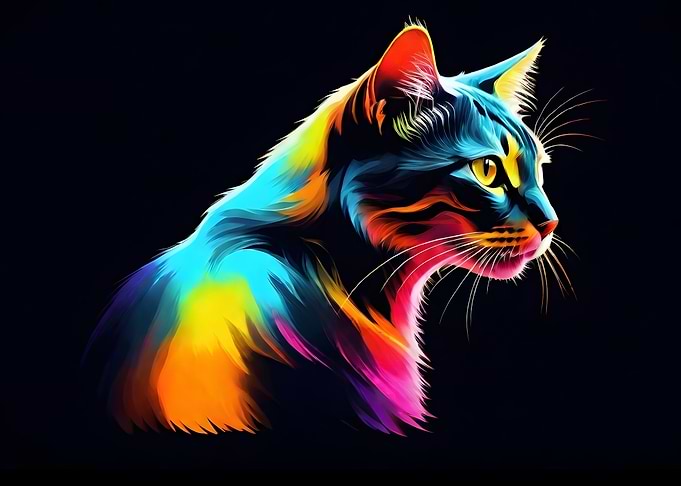 Colorful Cat