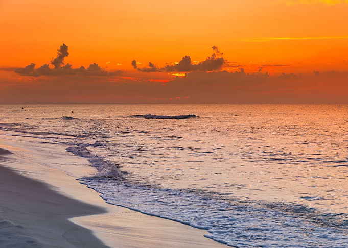 Sunset on an exotic island