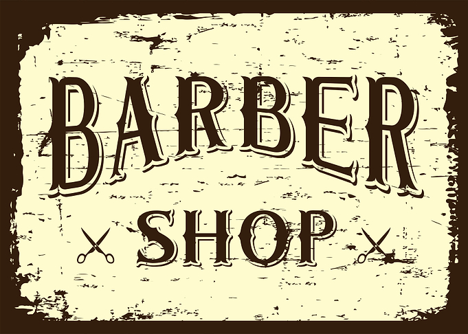 Vintage Barber Shop Sign