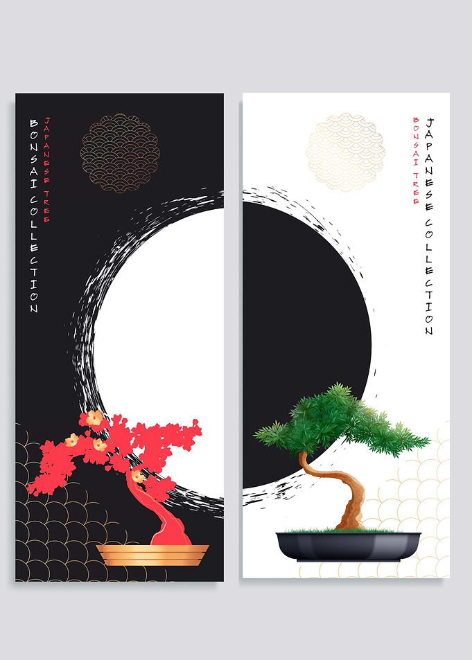 Abstract bonsai tree