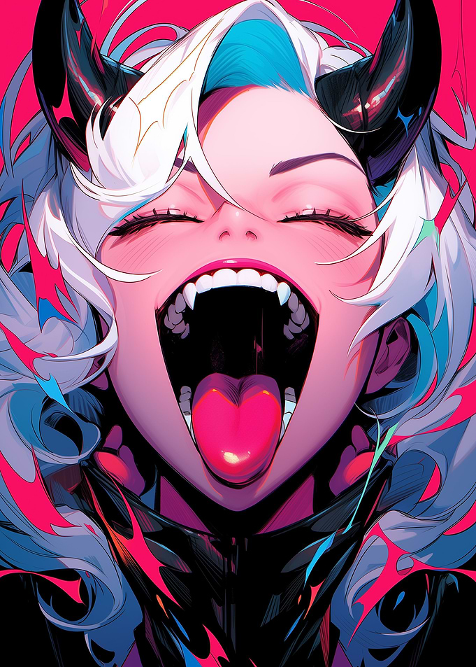 Ahegao Anime Girl