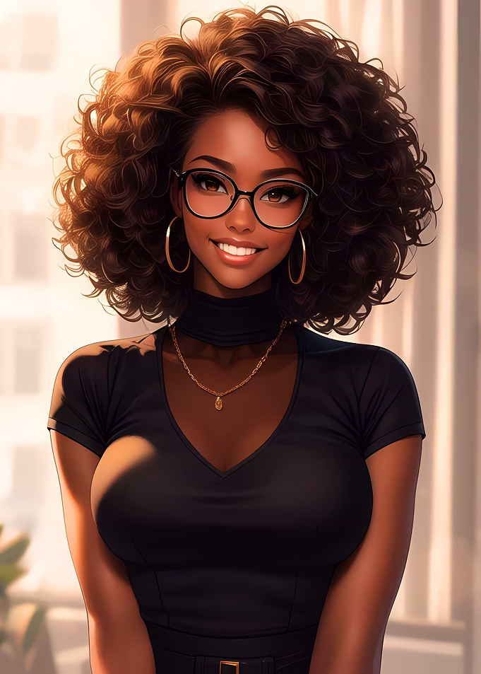 Young Black Sexy Model Zen
