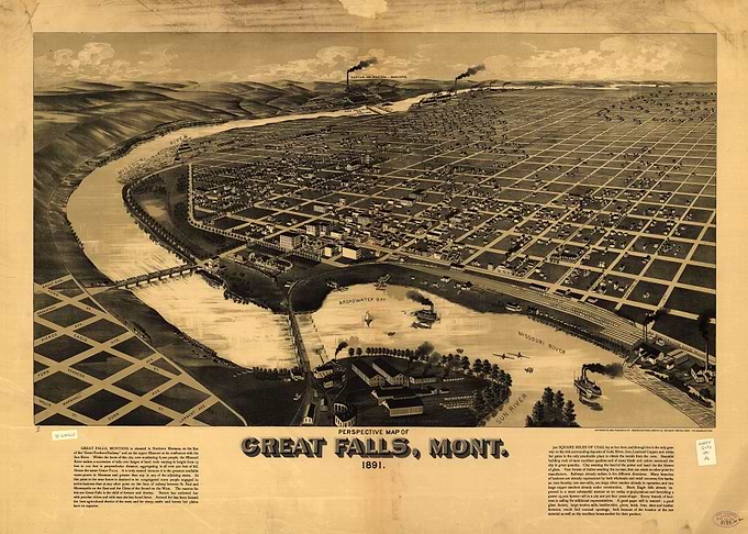 Great Falls Montana 1891