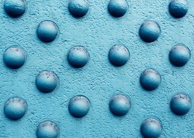 Blue Industrial Bolts