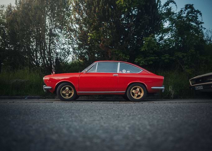 Beautiful red Fiat Side