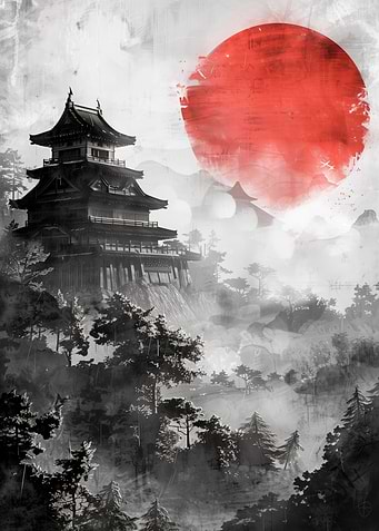 Dawn at Edo Castle