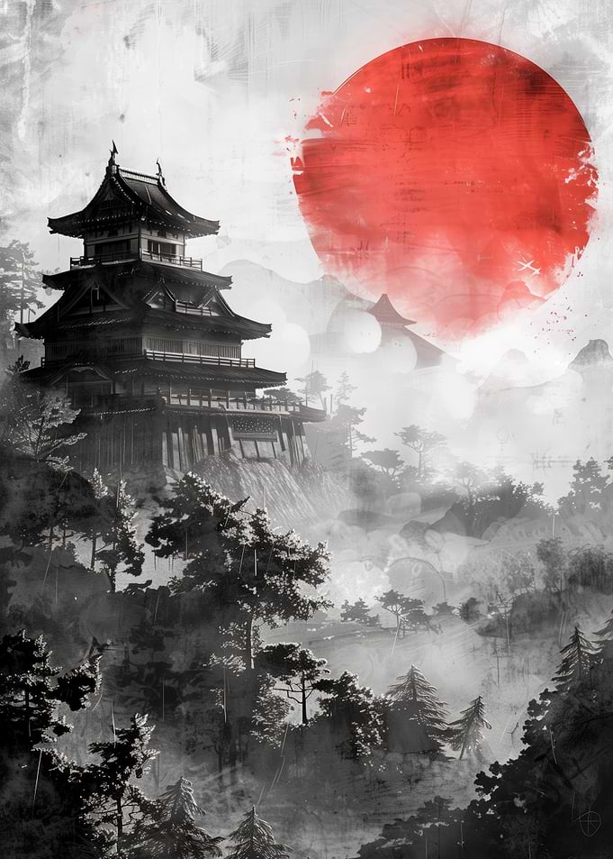 Dawn at Edo Castle