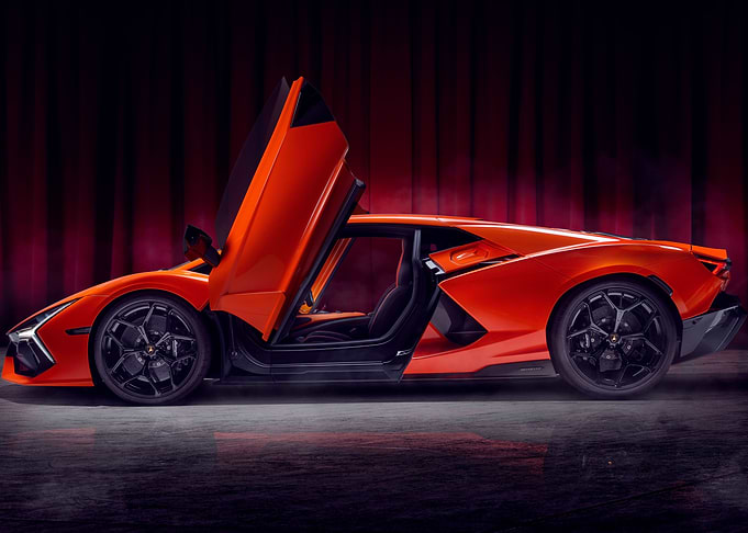 Red lamborghini car