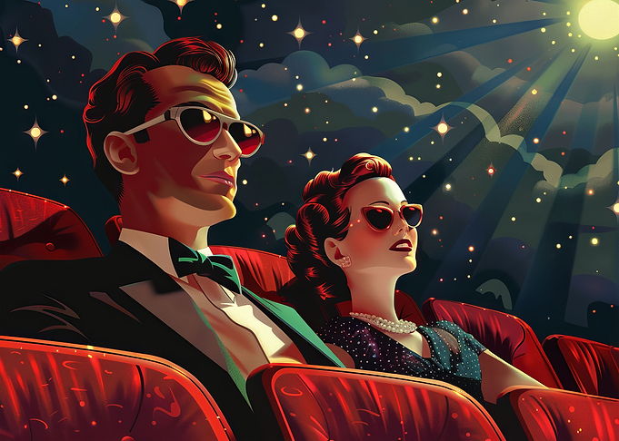 Retro Theater Goers