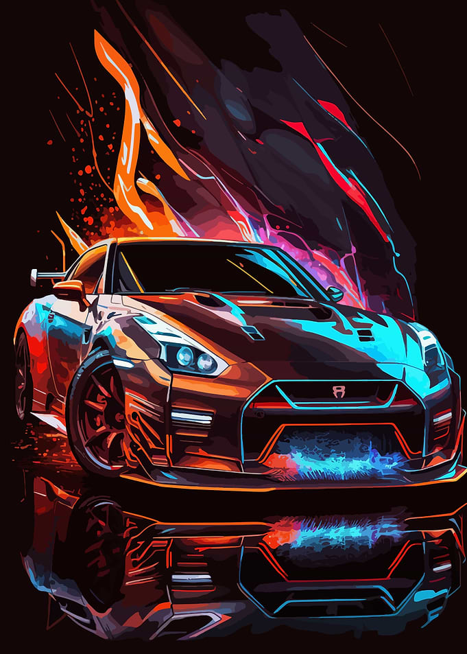 Nissan GT-R Neon Style