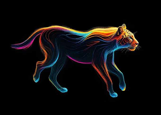 Colorful Tiger