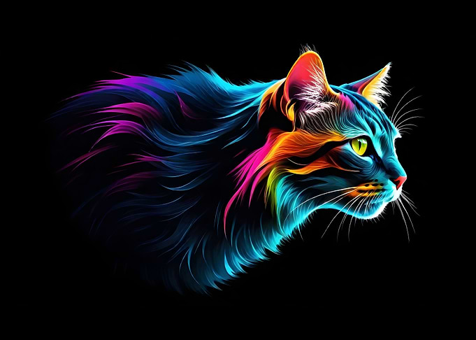Colorful Cat