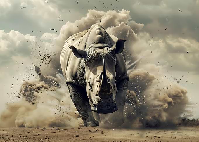 rhinoceros run