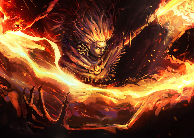 Legendary fire sword