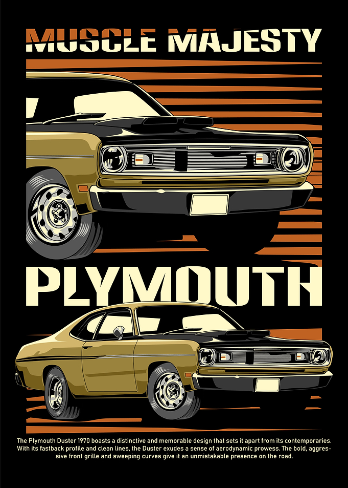 Vintage Duster Muscle Car