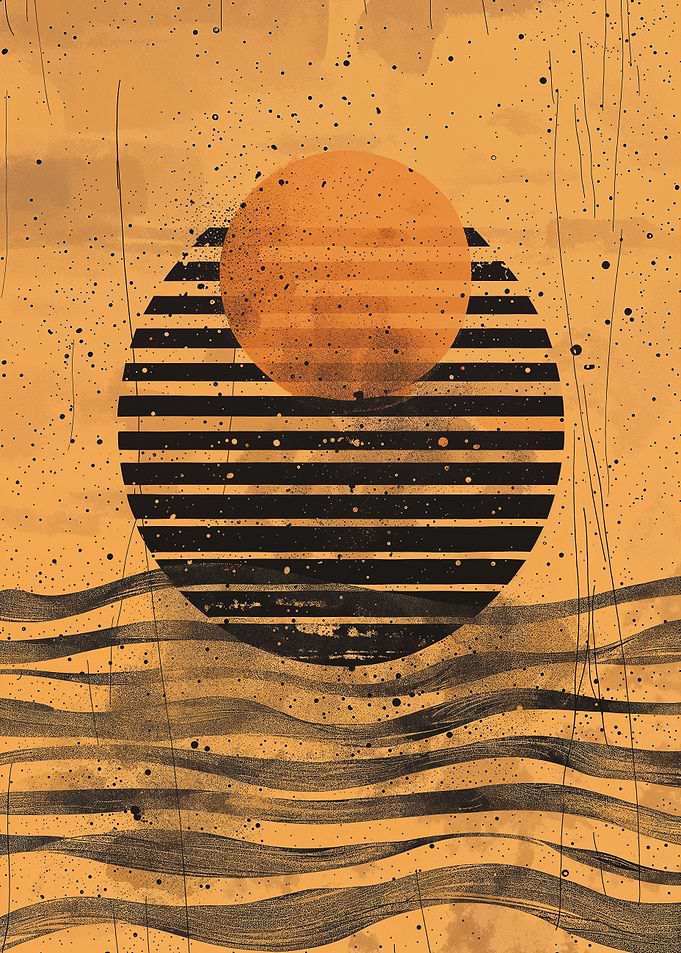 Amber Orb Waves