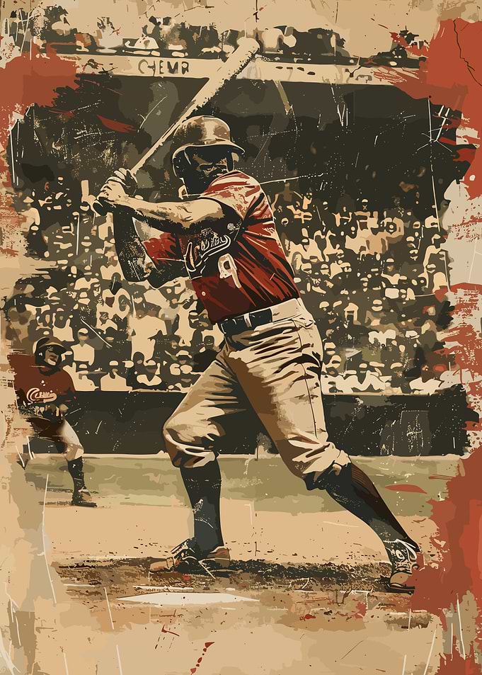 Baseball Sport Vintage Art