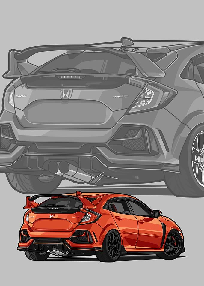 civic type r orange