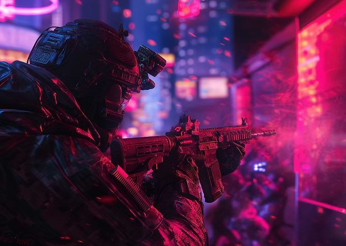 Cyberpunk Soldier City